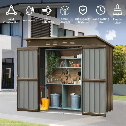 Outdoor 6x4 FT, Metal Tool Shed Storage My Store