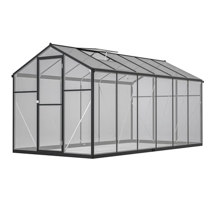 6' X 12' Thicked Polycarbonate Greenhouse With Double Flush Door My Store