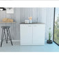 White Rectangle 2-Door Utility Sink And Cabinet My Store