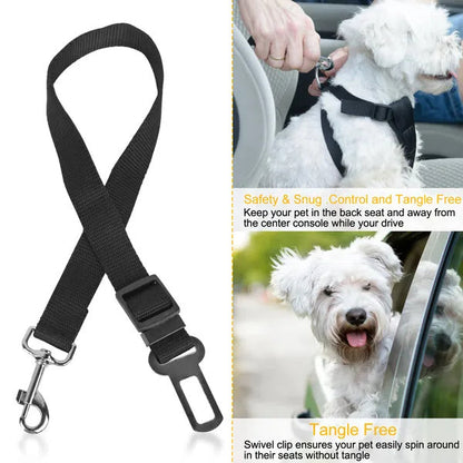 2Pcs Pet Dog Seat Belt Leash Adjustable Pet Dog Cat Safety Leads Harness My Store