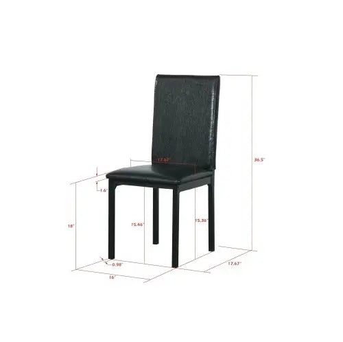 4-piece Metal Frame Dining Chair My Store
