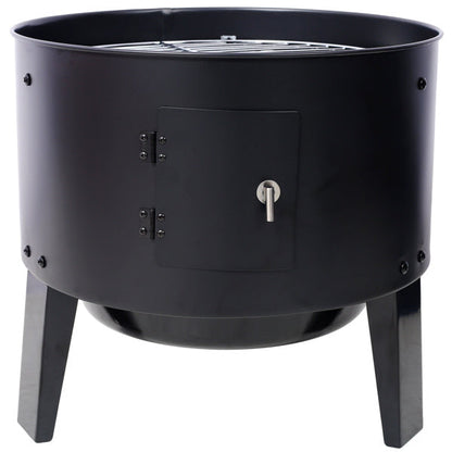 Charcoal Smoked Grill, Outdoor Cooking, 16 Inch Inkedjoy