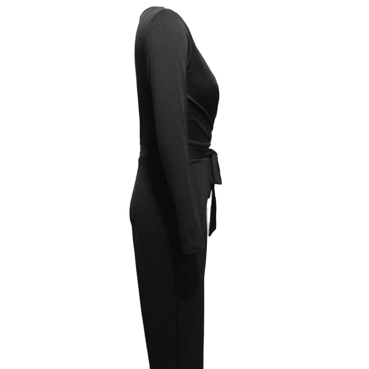 Ladies' Fashionable Slim Fit Sexy V-neck Long Sleeved Slimming Jumpsuit Inkedjoy