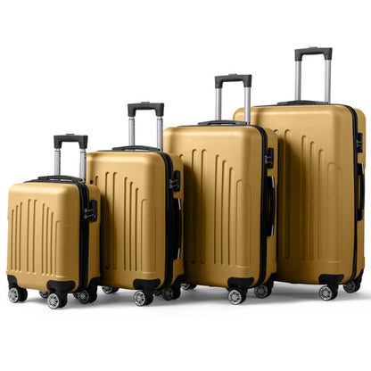 Vertical Striped Four In One Suitcase Inkedjoy