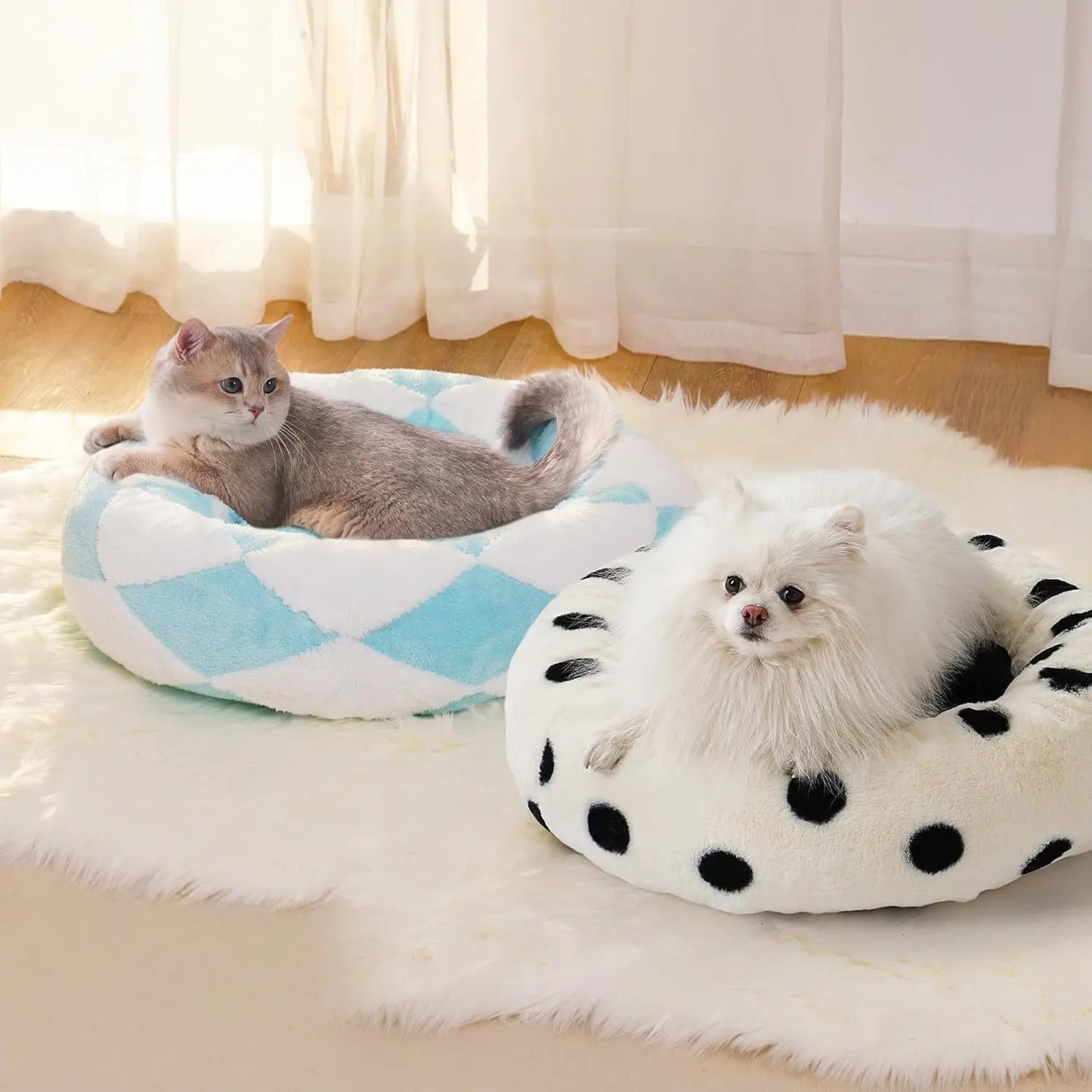 MEWOOFUN Donut Pet Bed My Store