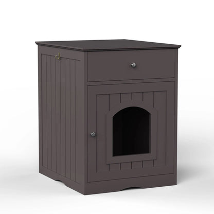 Wooden cat House Enclosure With Drawer My Store