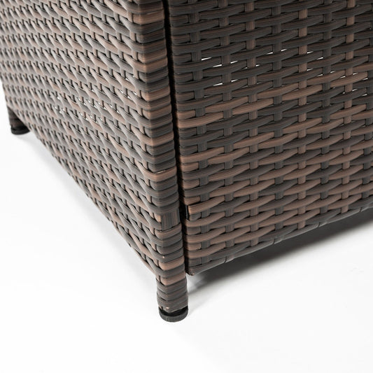 28inch Wicker Square Fire Pit Table Inkedjoy