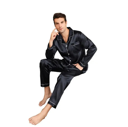 Ice Silk Men's Pajama Set My Store