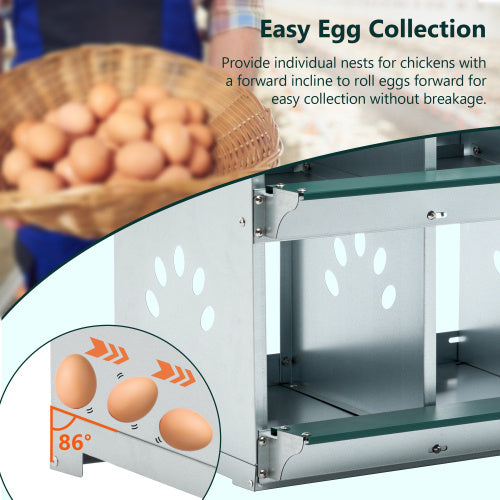 4 Compartment Chicken Nesting Boxes Inkedjoy