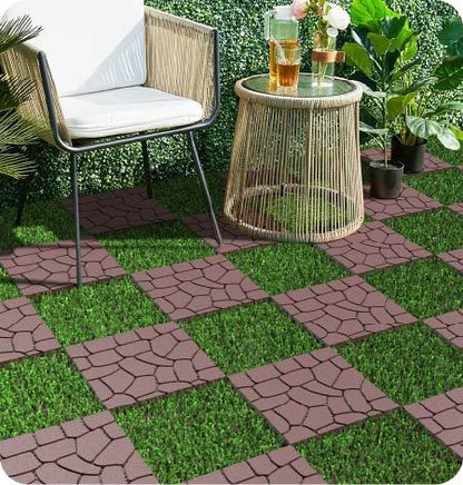 Waterproof, Wear-resistant, DIY Assembly, Garden, Courtyard, Balcony,plastic Flooring Inkedjoy