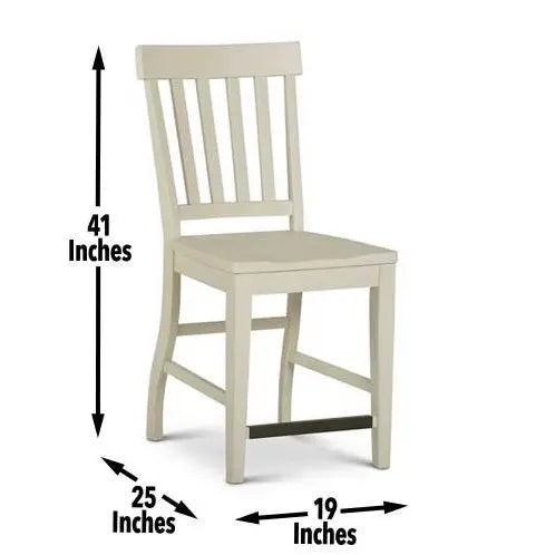 Cayla - Counter Chair White My Store