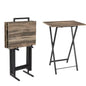 5 Piece Folding TV Tray Table Set,Foldable Sofa Side Table,End Table,Snack Table,Space Saving My Store