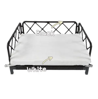 Wicker Rattan Dog Sofa Bed Outdoor Indoor Water Resistant My Store