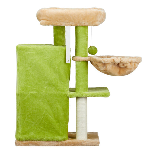 3-inch Yellow-green Speaker-shaped Double-layer Cat House  Hammock Cat Bed My Store