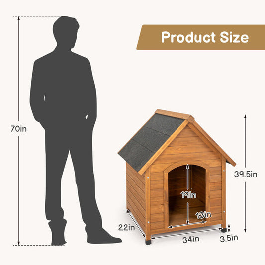 Black Asphalt Roof Dog House My Store