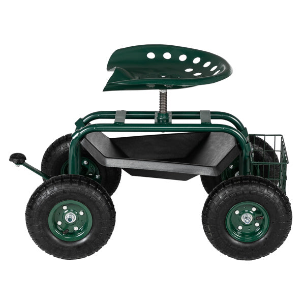 Deep Green Short Handle Garden Seat Car Inkedjoy