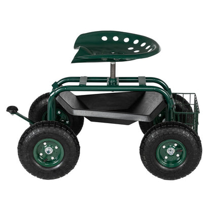 Deep Green Short Handle Garden Seat Car Inkedjoy
