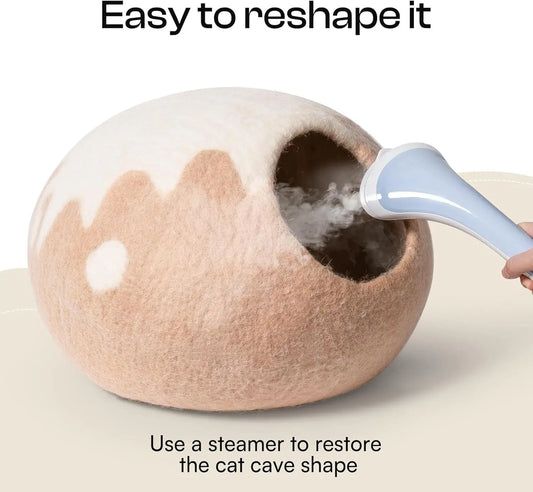 MEWOOFUN Wool Cat Cave Bed My Store