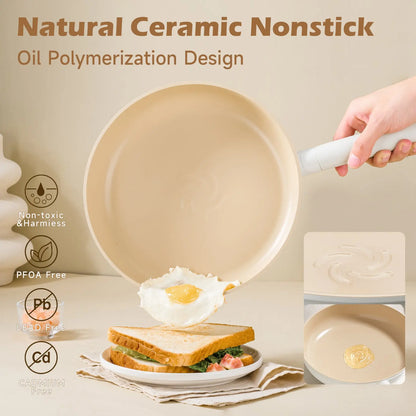 Ceramic Cookware Sets 17pcs, Pots And Pans Set Non Stick My Store