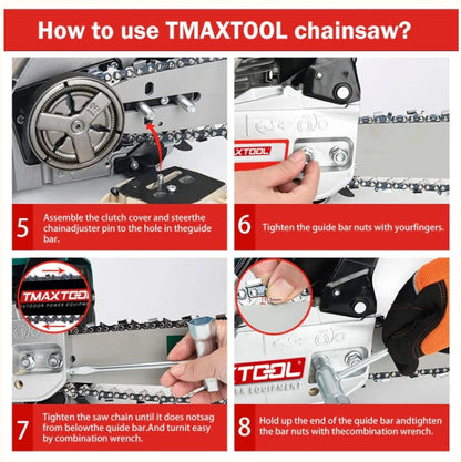 62cc Powerful 20 Inch Gas Chainsaw With 2 Stroke My Store