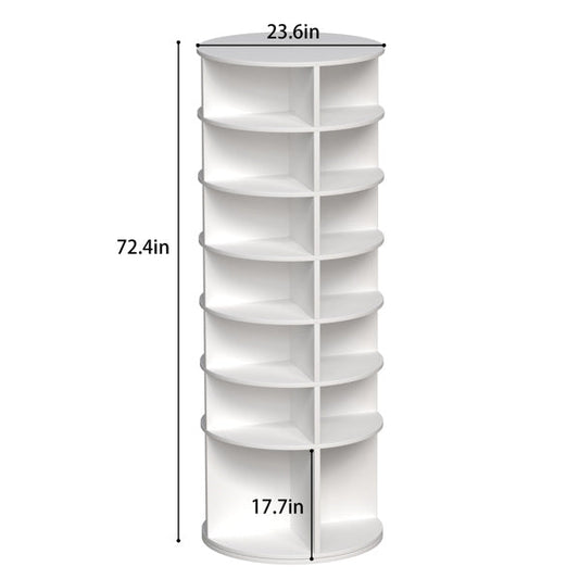 7-story Rotating Shoe Rack Inkedjoy
