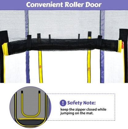 7FT Trampoline For Kids With Safety Enclosure Net, Slide And Ladder My Store