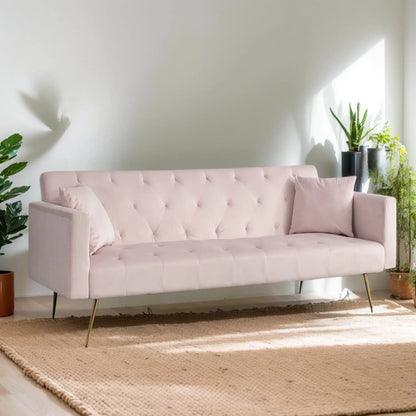 Modern Velvet  Sofa Bed Folding Futon My Store