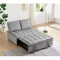 Convertible Sleeping Sofa Bed Modern With 2 Backs And Detachable Backs- Grey My Store