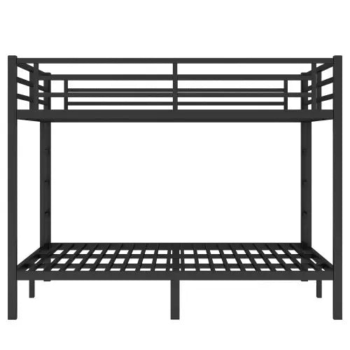 Metal King Over King Bunk Bed-Black My Store
