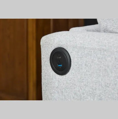 Fabric 3 Seater Couch With 2 USB My Store