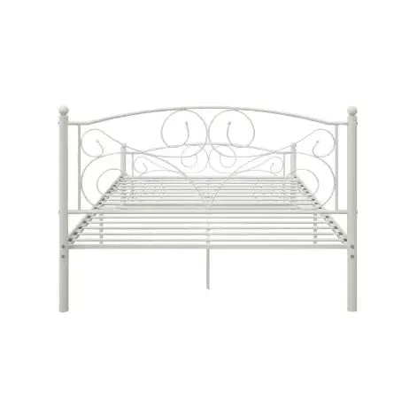Full Size Unique Flower Sturdy Metal Bed Frame My Store