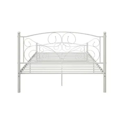 Full Size Unique Flower Sturdy Metal Bed Frame My Store