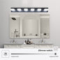 Modern 6 Lights Black LED Makeup Mirror Fixtures For Bathroom And Vanity Inkedjoy