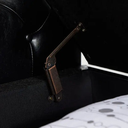 Black Multifunctional Storage Rectangular Sofa Stool My Store