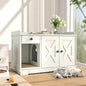 Farmhouse Style Cat Box Cabinet For Living Room, White My Store