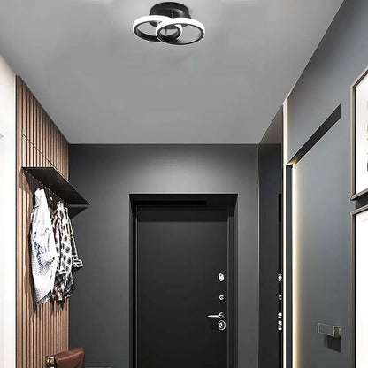 Modern LED Ceiling Light Double Round Pendant Lamp Bedroom Lights Ceiling My Store