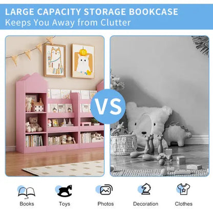 Children's Wooden Bookshelf My Store