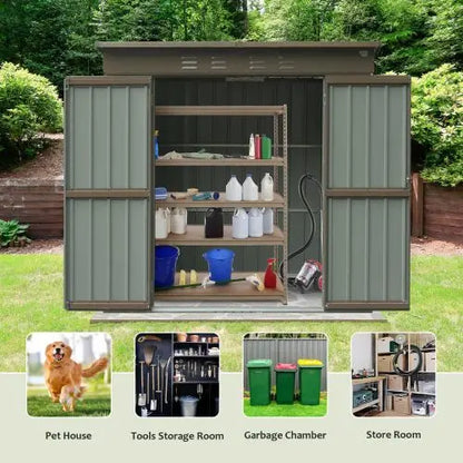 Outdoor 6x4 FT, Metal Tool Shed Storage My Store