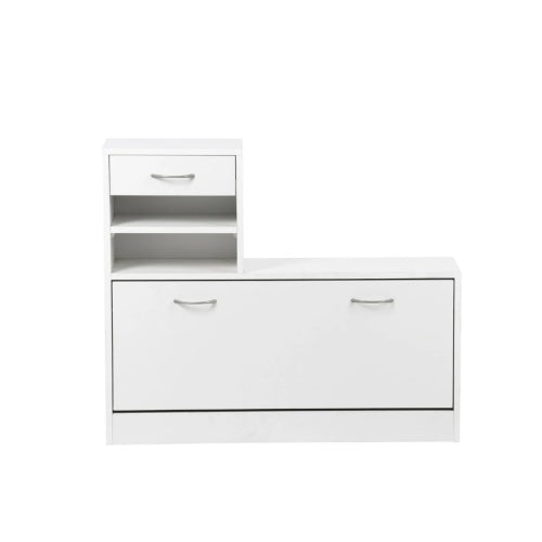 Combination Model Gate Cabinet With Shoe CabinetHang Shelf Mirror Inkedjoy