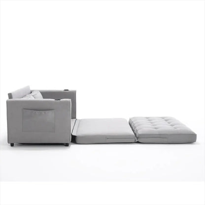 3-in-1 Convertible Sofa With Pull Out Sleeper Couch Bed My Store