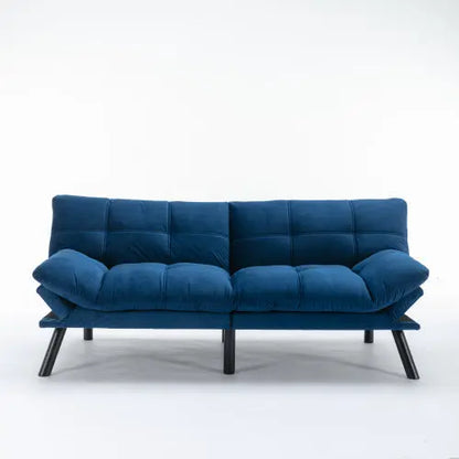Navy Blue Convertible Folding Modern Sofa Bed My Store