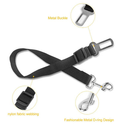 2Pcs Pet Dog Seat Belt Leash Adjustable Pet Dog Cat Safety Leads Harness My Store