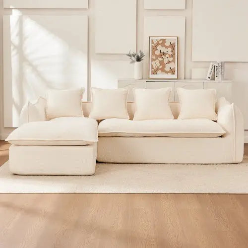Comfy Sectional L-Shape Sofa Couch With Chaise My Store