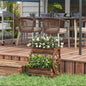 Wooden Wagon Planter Box, 2-Tier Raised Garden Bed, For Vegetables Flowers Herbs My Store
