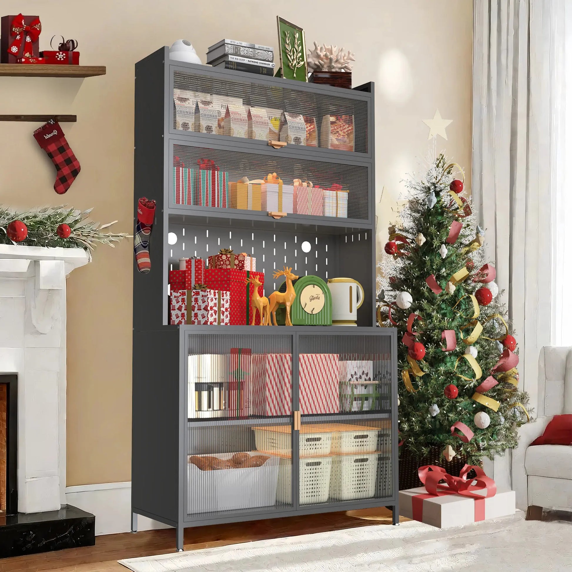 6 Level Flip Door Pantry Cabinet My Store