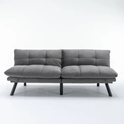Light Grey Convertible Folding Modern Sofa Bed My Store