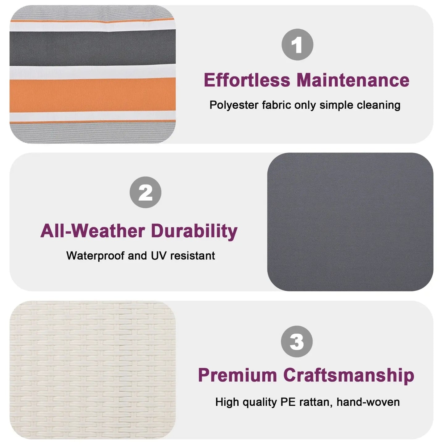 GO PE Wicker Porch Swing, 2-Seater Hanging Bench With Chains, Patio Furniture Swing For My Store