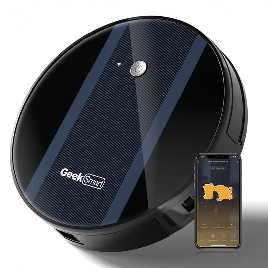 Geek Smart Robot Vacuum Cleaner G6 Plus, Ultra-Thin, 1800Pa Inkedjoy