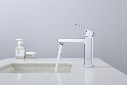 Chrome Single Hole Bathroom Faucet My Store