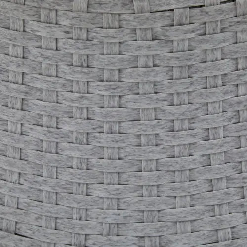 Set Of 2  26.7 Modern Gray Wicker Lounge Chair With Rattan And Iron Frame, Featuring A Stylish Round Design, Perfect For Living Room, Patio, Or Balcony Relaxation My Store